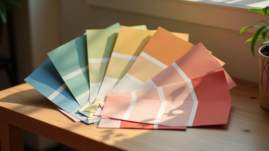 Palette di colori con tonalità fredde, calde e neutre disposte in cerchio armonico, evidenziando il contrasto emotivo tra le temperature cromatiche